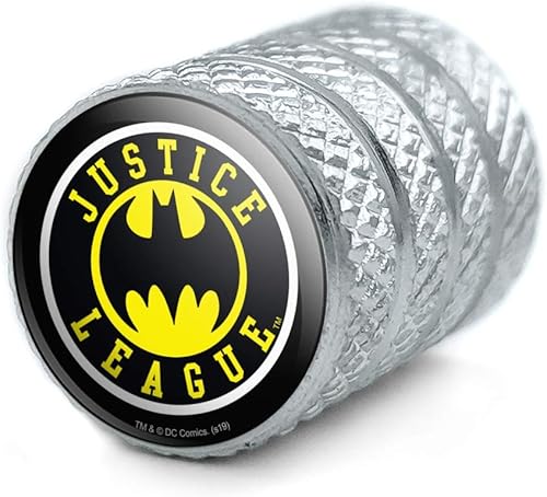 Miniatura 2 de Tapones de válvula de aluminio con logotipo atlético de Batman de la Liga de la Justicia
