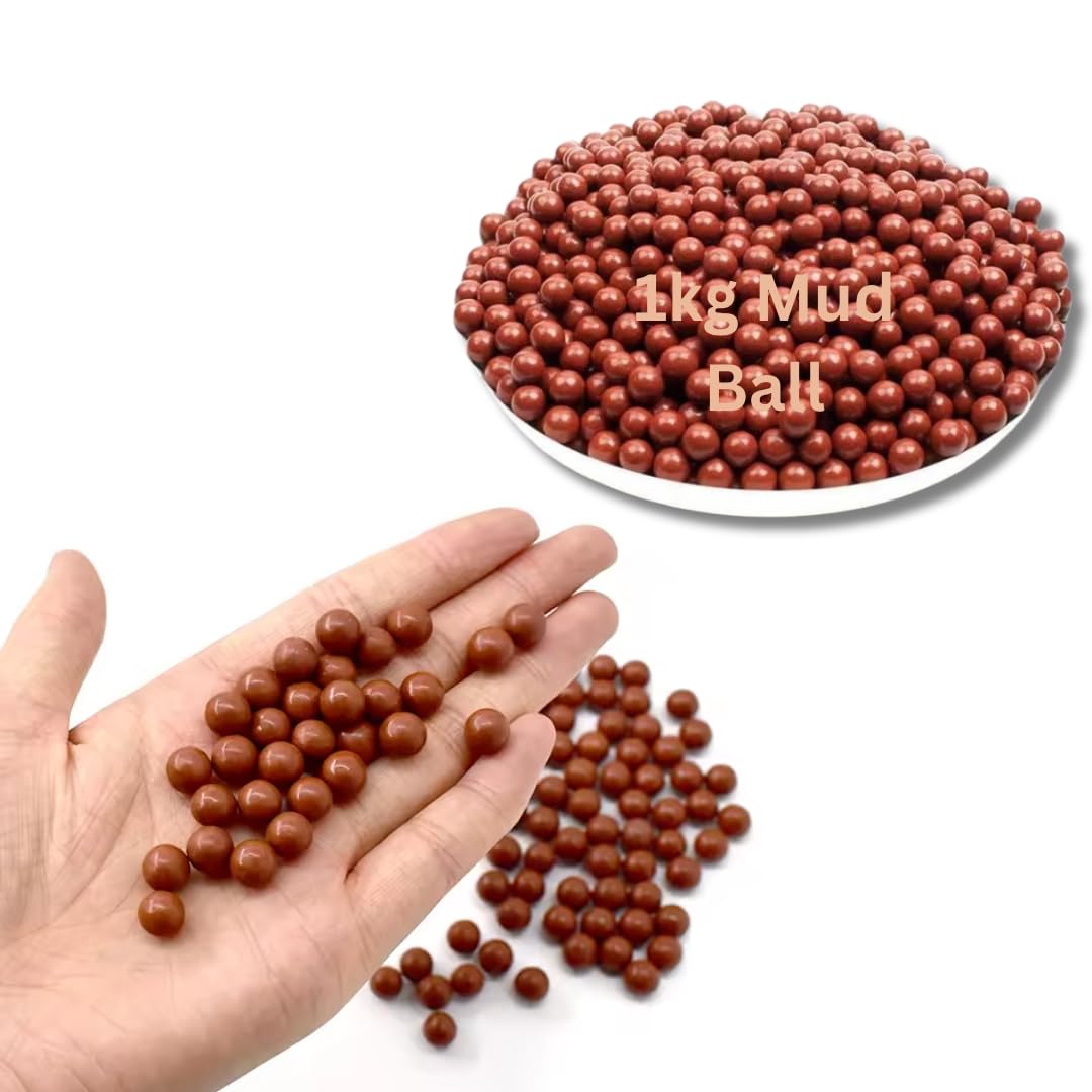 1kg Natural Clay Mud Balls – 8mm Eco-Friendly Balls for Sling-Based Learning & Play-image-46