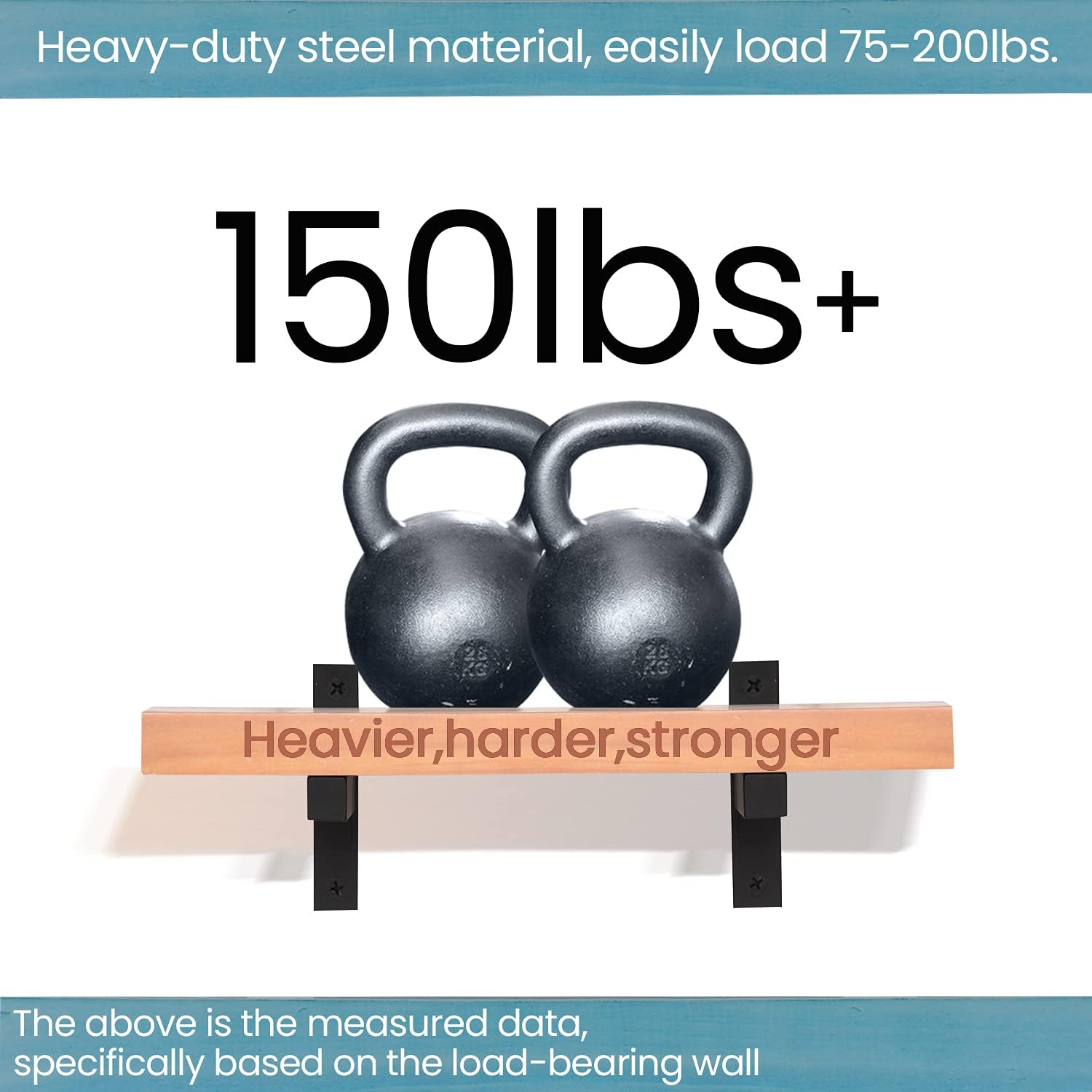 Shelf Brackets, 6 Pcs of 6 Inch Heavy Duty Wall Mounted Floating Brackets, Shelf Supports Hidden Black Metal Brackets DIY : Tools & Home Improvement