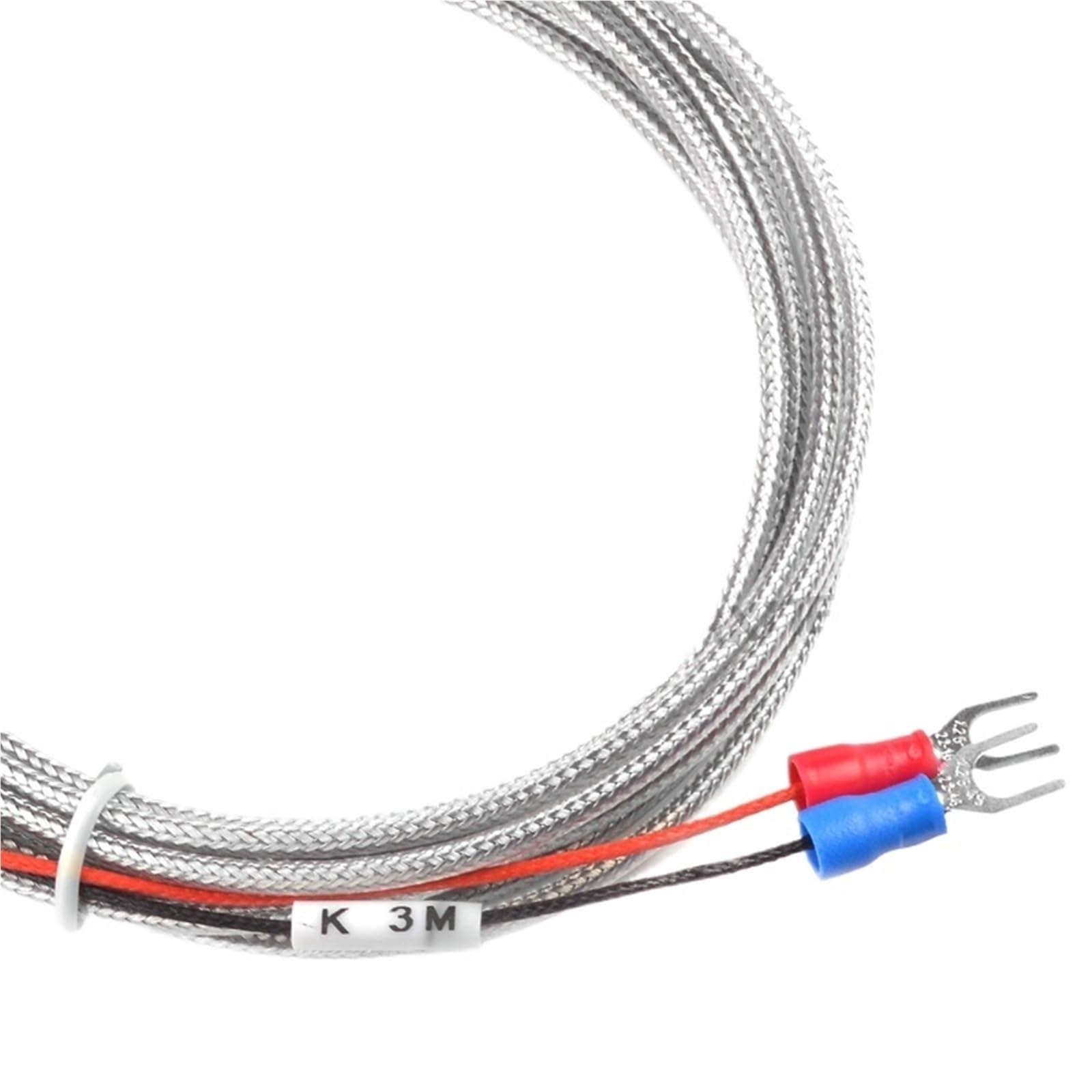 Sonda termopar K Sensor de temperatura 2m Cable 0~800C for medir el controlador de temperatura del horno de caldera(2M 5X50)