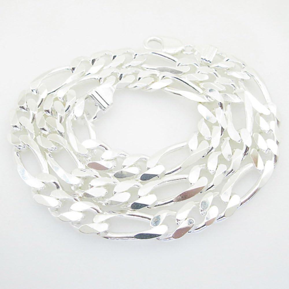 IcedTime Figaro Link Chain Necklace Length - 24 inches Width - 11mm