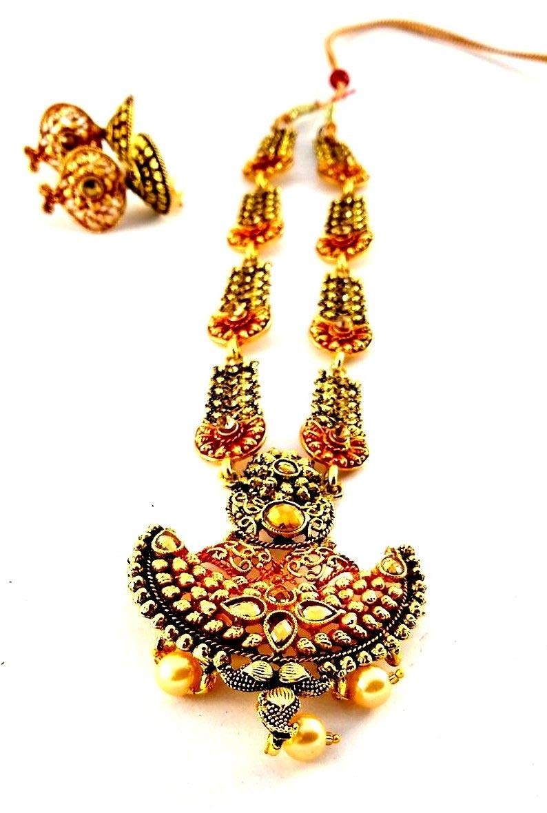 BalajicreationTraditional Indian Gold Plated Ethnic Necklace mangal Sutra sauth Indian Jewellery for Women