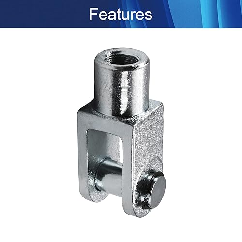 Miniatura 26 de Aicosineg Horquilla de cilindro y junta en Y M20 x 0.79 pulgadas, rosca hembra, conector Y de cilindro de aire de 3.82 pulgadas de longitud, extremo