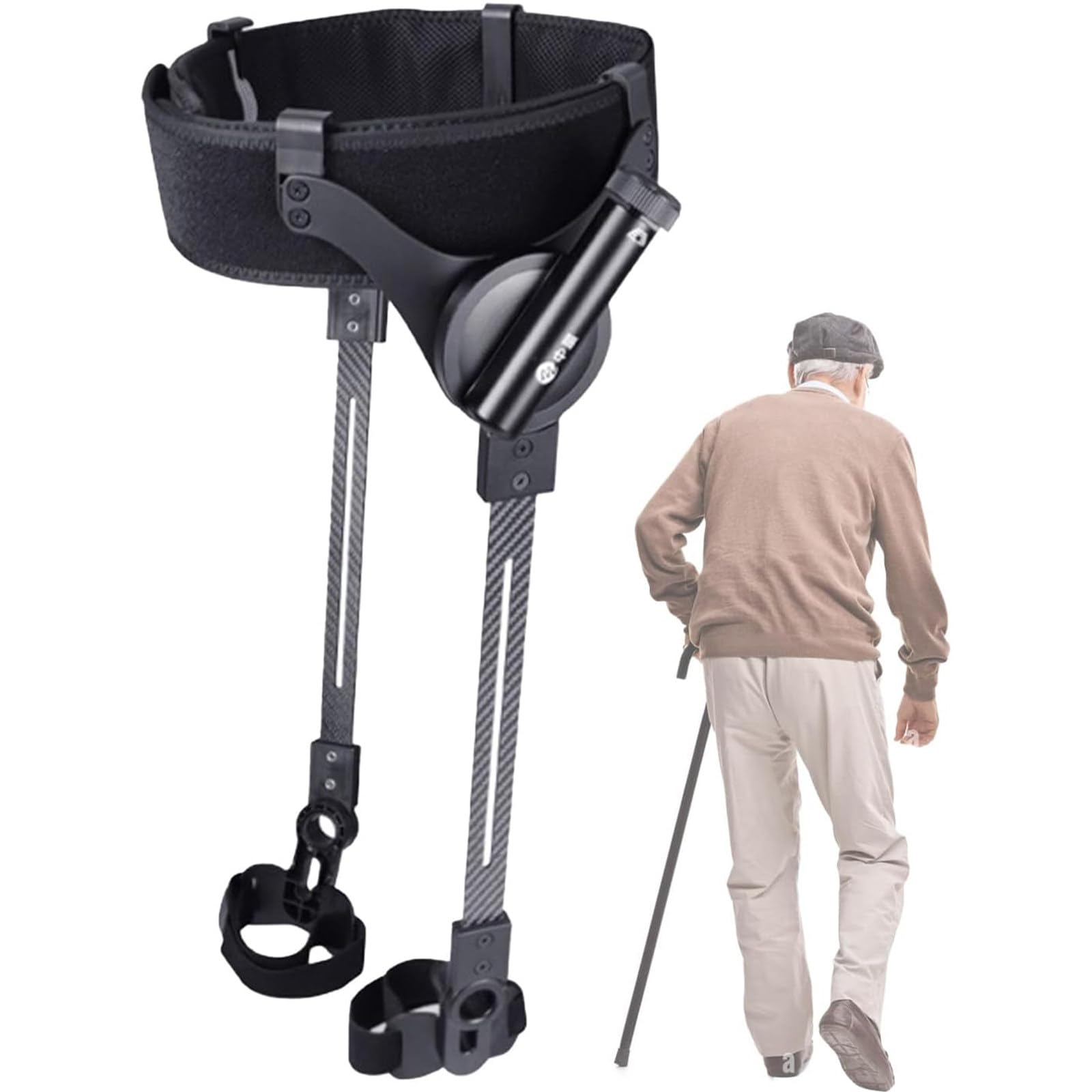 Egzoszkielet Do Urządzeń Wspomagających Chodzenie.Pomaga W 50% Mobilności.3 Poziomy Regulacji Siły.Ergonomiczny,Mocny Pomocnik Do Chodzenia.Podnoszenie Nóg I Wsparcie Wspinaczki L-Right
