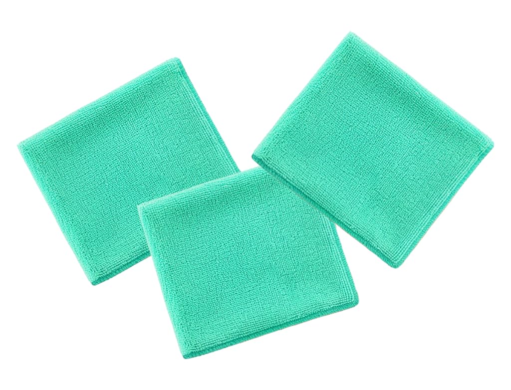 App MF Cloth – Paños de Microfibra para Coche 40x40 cm 360 g/m² | Limpieza sin Marcas ni Arañazos, Ideales para Carrocería e Interiores, Acabado Profesional | Pack 3 Paños Verdes — view 3