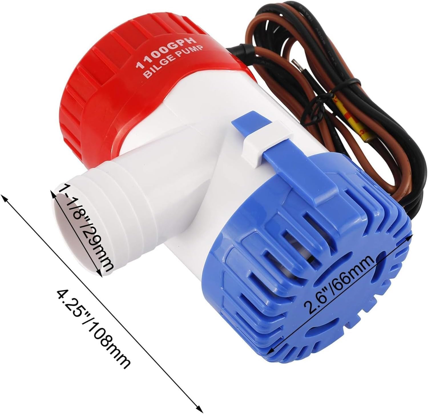 DCHOUSE Kit de Bomba de Agua Solar 100W, Bomba de Achique 1100 GPH, con Panel Solar 100W y Controlador, para Drenaje, Bombeo de Agua y Uso Independiente