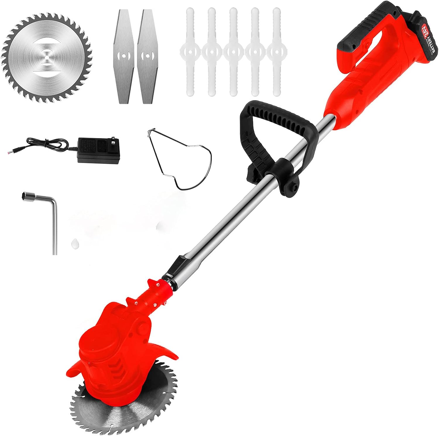 Amazon.com : Cordless String Trimmer, Electric String Trimmer/Edger ...
