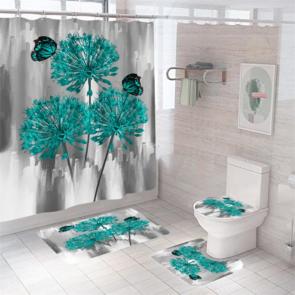 Tapis de bain arbres et oiseaux moderne 50x80cm tapis de douche antidérapant
