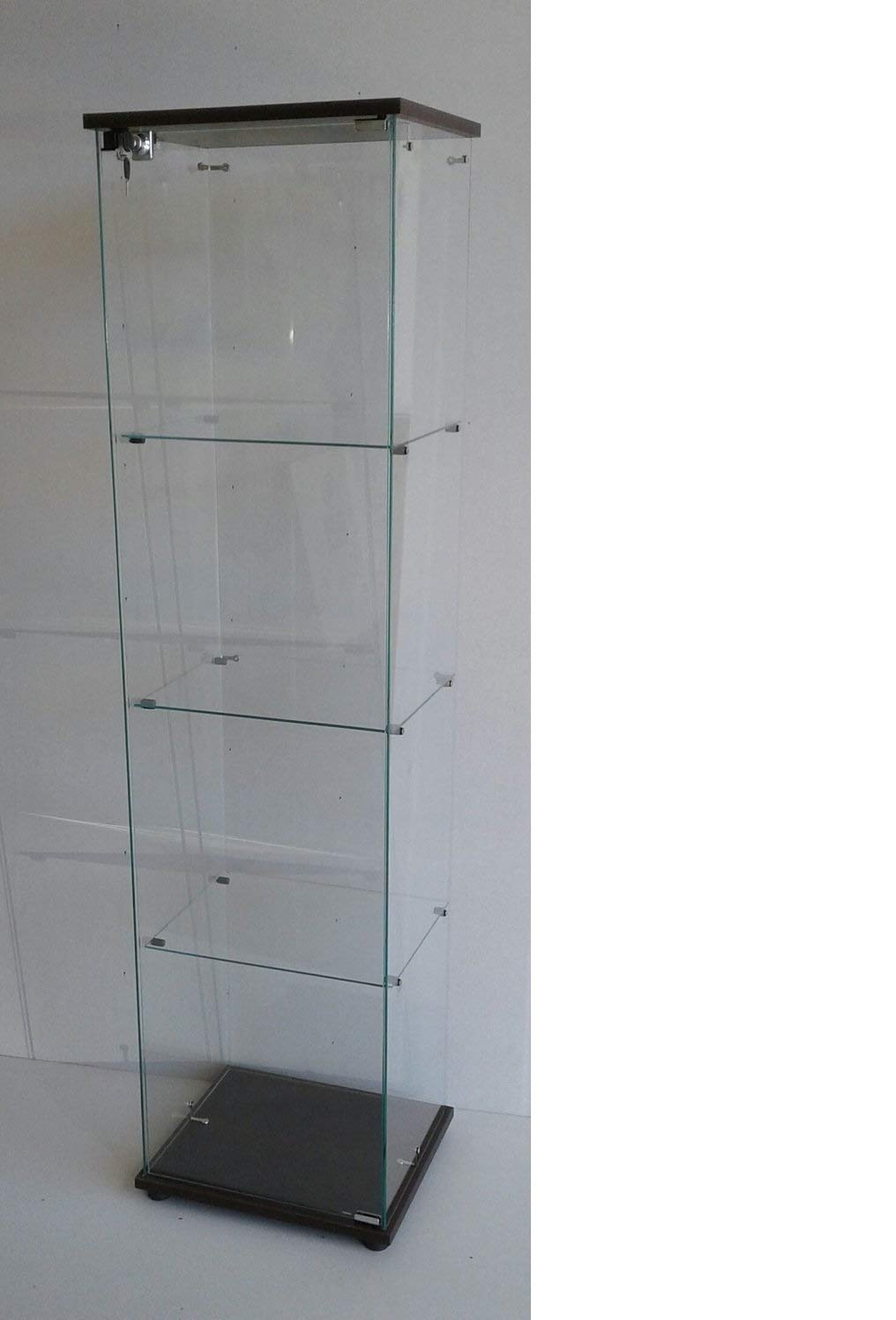 Vitrina/expositor de cristal con cerradura