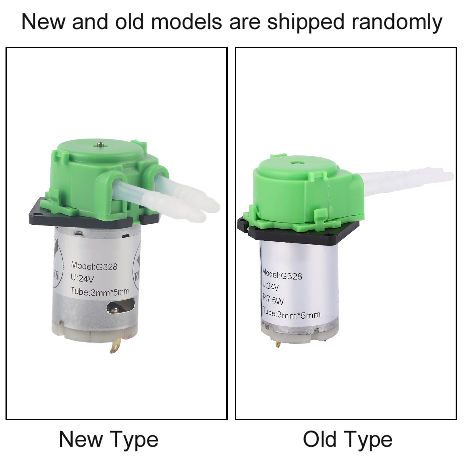 Respicefinem Green Peristaltic Pump Head 24V DC Self Priming 3x5mm Silicone Tubing Bidirectional 10-90ml min Adjustable Dosing for Laboratory Aquatic Application
