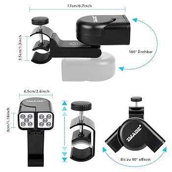 BBQ Grill LED Light 360° Rotation Touch Sensor Switch Ultra Bright Barbecue Incl