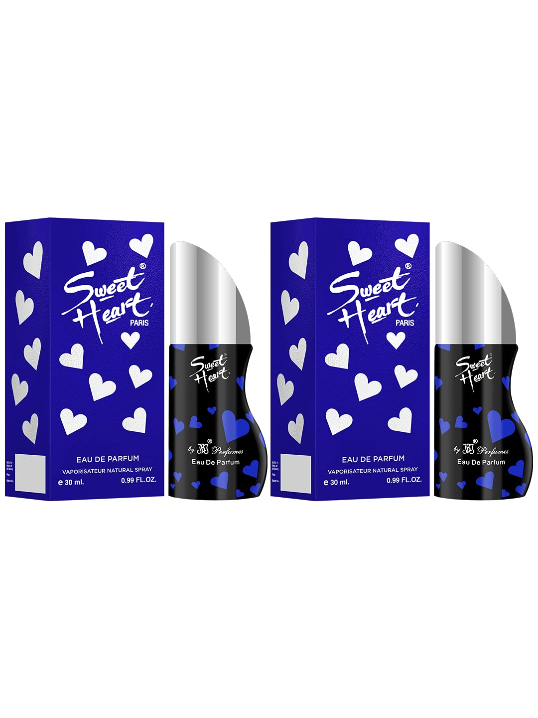 SweetheartBlue Long Lasting Imported Eau De Perfume, 30ml (Pack of 2)