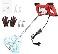 UrbanVista 2300W Handheld Electric Concrete Mixer - 6 Adjustable Speeds, Portable Mud Paint Mixer for Mortar Grout Plaster Thinset