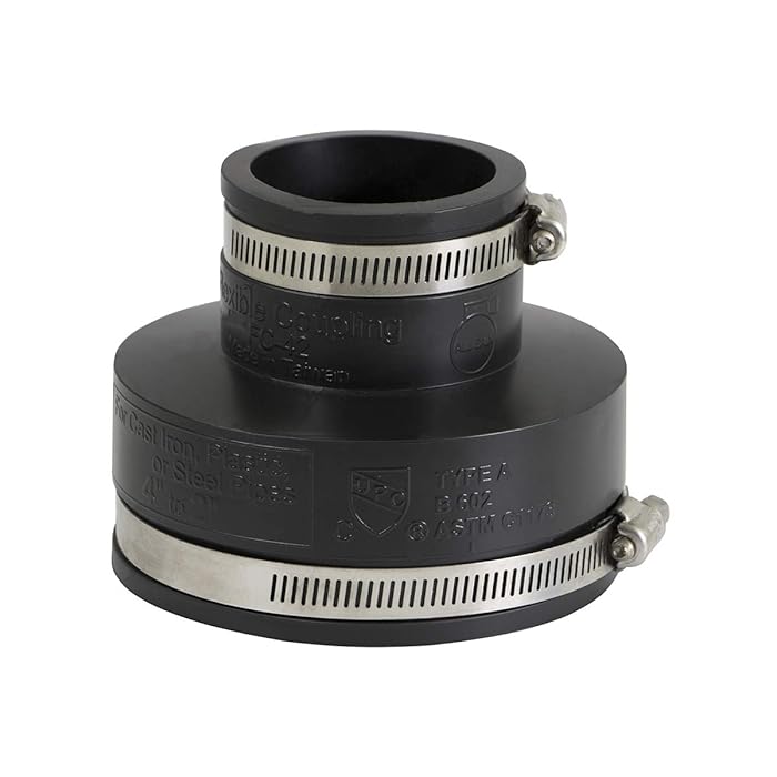 Buy Supply Giant 6I57 Flexible Pvc Reducing Coupling with Stainless