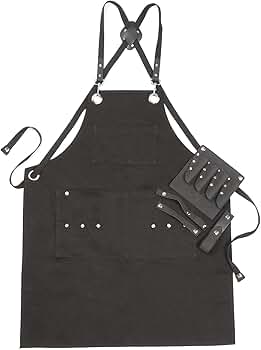 Amazon.co.jp: [deeds] 美容師 専用設計 エプロン シザーホルダー 付き