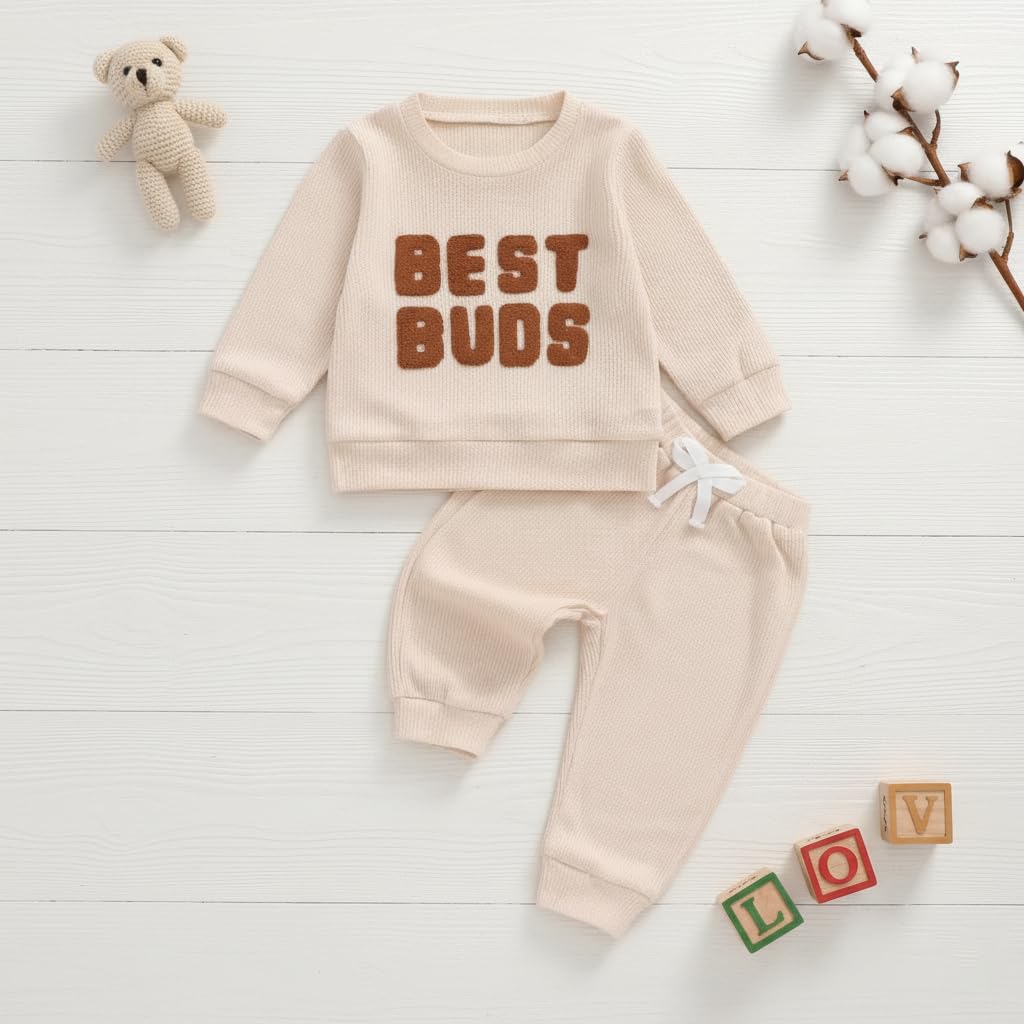 Conjunto de ropa para bebé niño y niña, manga larga, suave, transpirable, unisex, camisa y pantalón, para primavera y otoño, 2 piezas — view 6