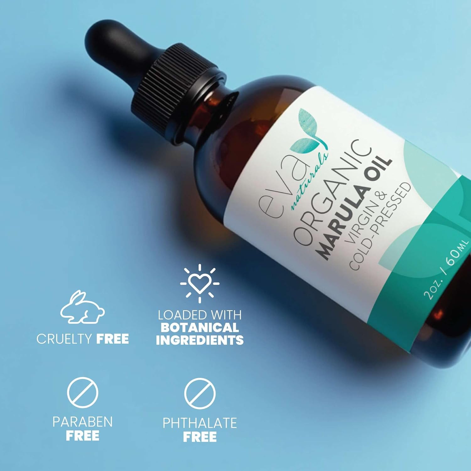 Eva Naturals Marula Oil – 100% Pure Cold Pressed Oil for Face, Hair, Skin & Body – Lightweight Facial & Massage Serum – Moisturizer for Aging Care, Gua Sha & Beard Use - Image 9