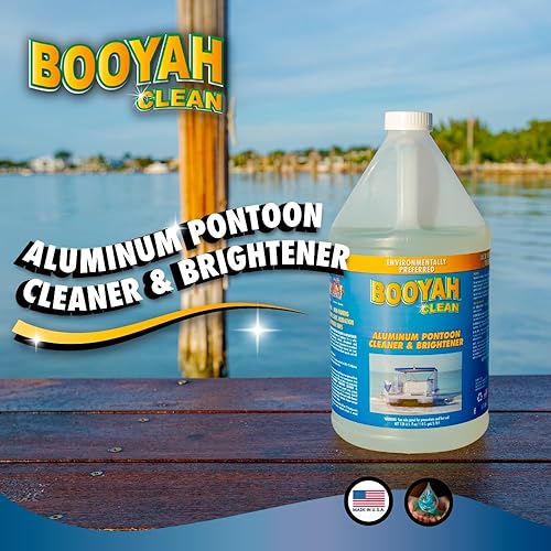 Miniatura 2 de Booyah Clean Limpiador y abrillantador de pontón de aluminio - Limpiador de aluminio preferido ambientalmente - Sin ácido, elimina la oxidación