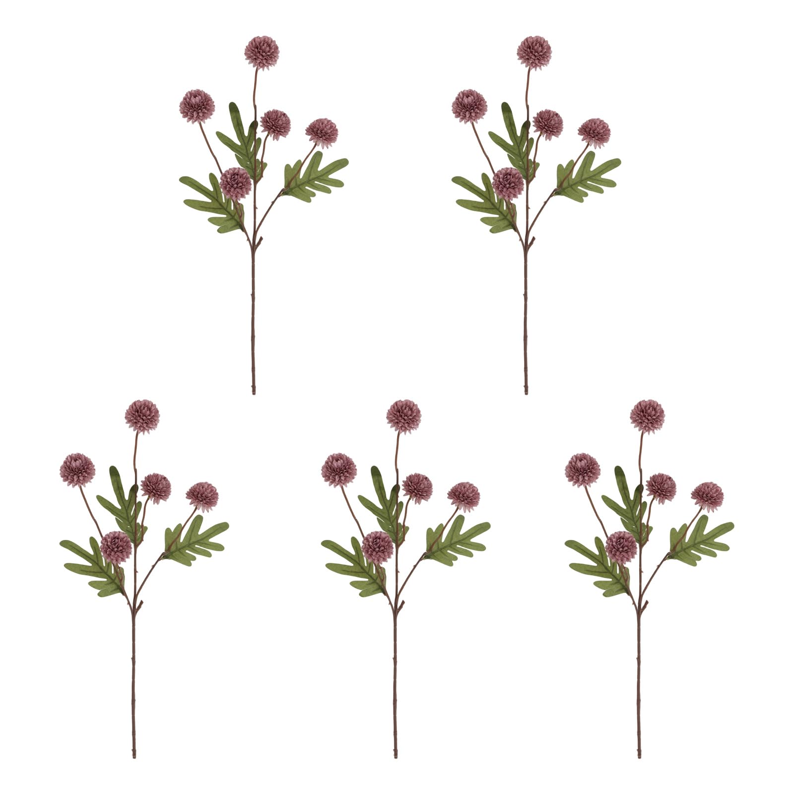 Xinsheinelry Of 5 Fabric Dandelions and Chrysanthemums Artificial Blooms Flower Arrangement for Seasonal Display Excellent Artificial Blossomy Arrangement