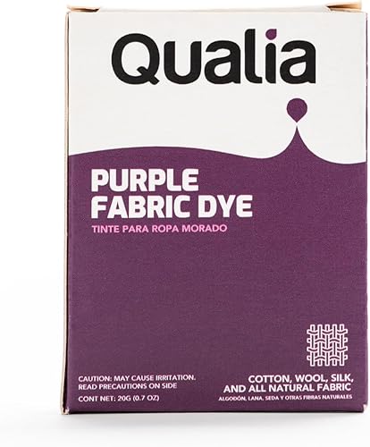 Vista 13 de Tinte textil en polvo multiusos Qualia, tinte fácil de usar para telas naturales: algodón, lana, seda, madera y lino, colores ultra concentrados