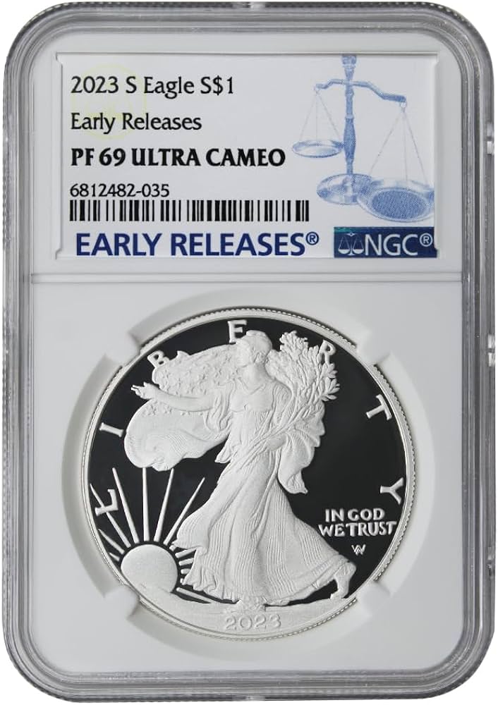 2023 S 1 oz Proof American Silver Eagle PF-69 Ultra Cameo (Early 2023 S 1 oz Proof American Silver Eagle PF-69 Ultra Cameo (Early