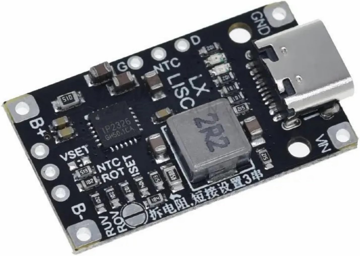 Type C USB Power Lithium Batteries Charging Board 2S 3S Quick Charging 3.7V Lithium Batteries Charging Module with Indicators