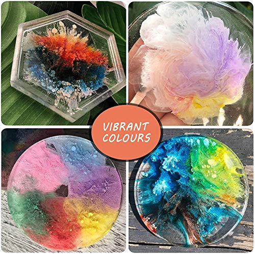Alcohol Ink Set - 16 Vibrant Colors High Concentrated Drawing Inks, Acid-Free, Fast-Drying And Permanent Based Ink, Epoxy Resin Colour Dye, Alcohol Ink For Resin, Painting, Tumblers, Ceramic (16) #TOP5