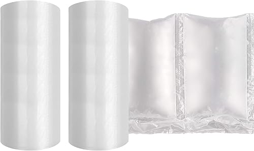 Miniatura 13 de Cojines de aire de película de cojín de aire, bolsas de burbujas de aire, rollo de embalaje, películas de cojín de aire solo compatibles con máquina