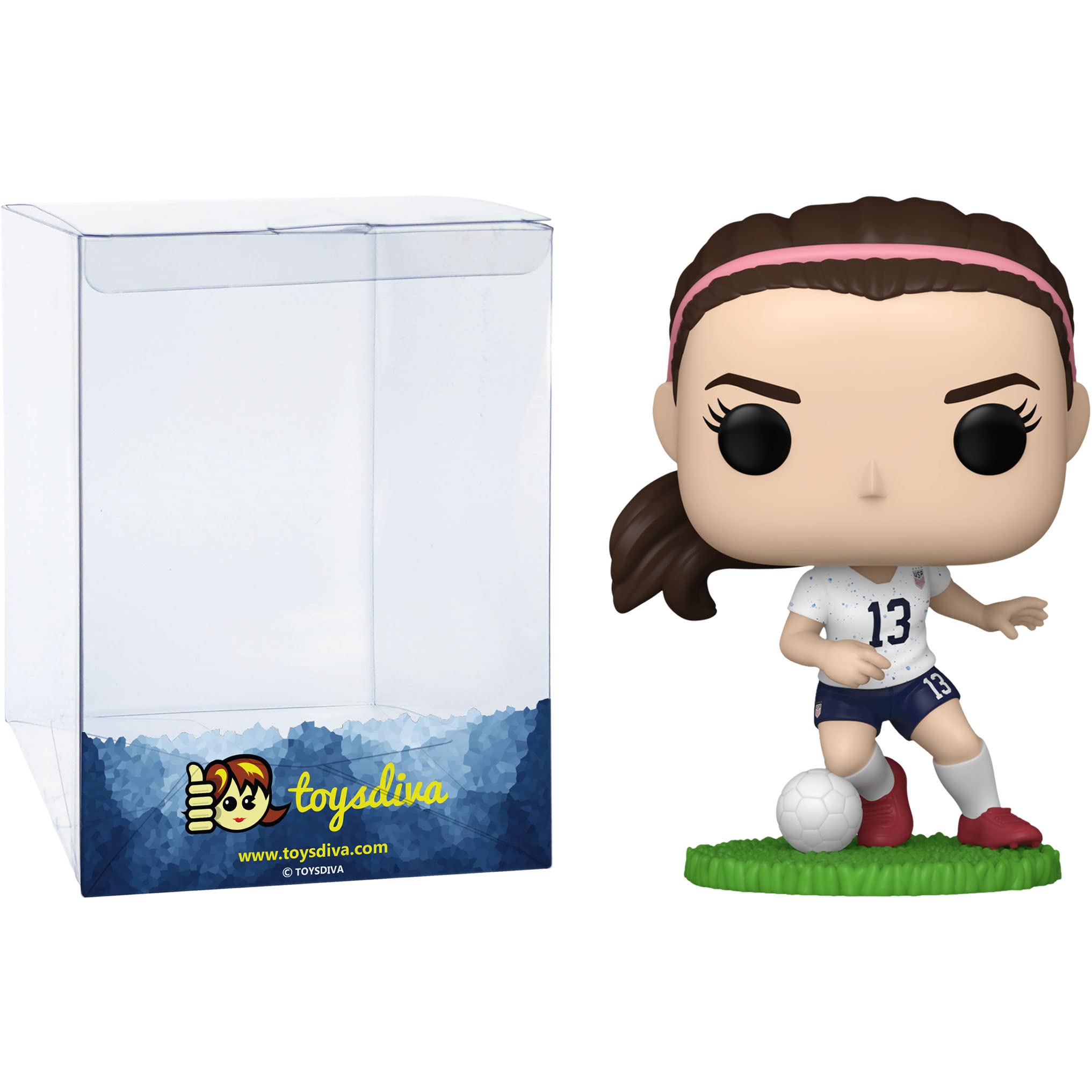 Alex Morga n: P o p ! Sports Legends Vinyl Figurine Bundle with 1 Compatible 'ToysDiva' Graphic Protector (013-70580 - B)
