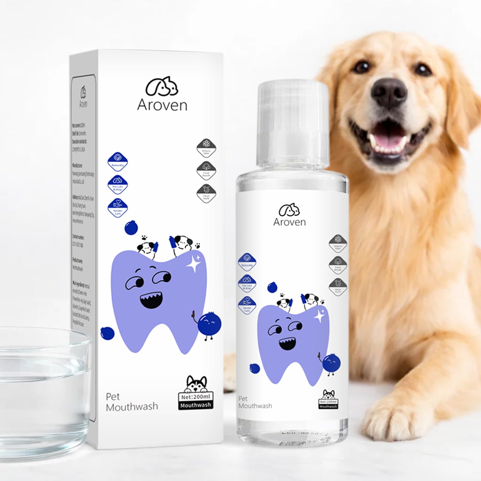 Dental Dog, 7.05oz Dog Water Additive for Dental Care, Dental para Perros, Specialized Dental Care Formula, Odorless & Flavorless Formula to Fight Tartar Promote Healthy Gums (1 PCS) - image 4