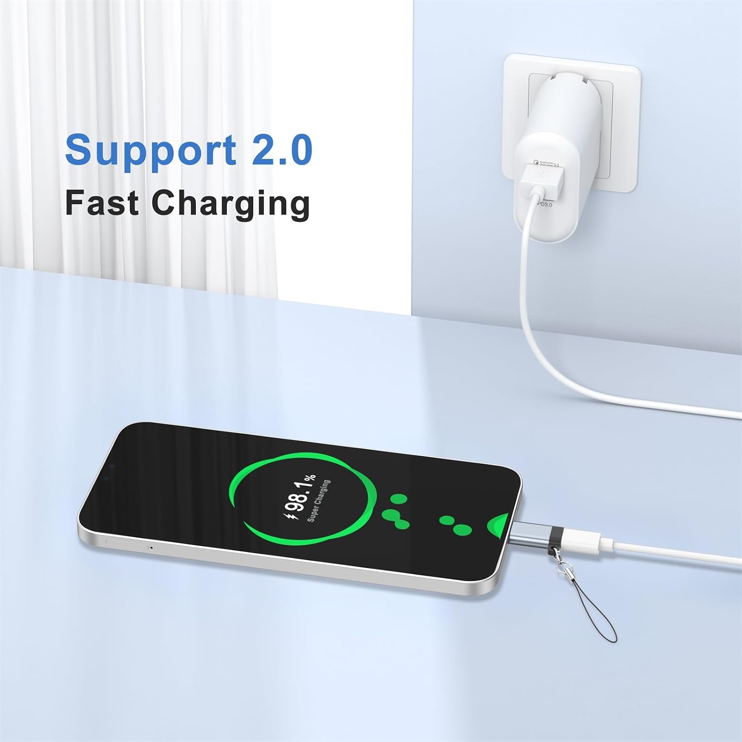USB C to Micro USB Adapter, 3 Pack Type C Female to Micro USB Male Convert Connector Support Charge & Data Sync for Samsung Galaxy S7 Edge / S6 / J7 / Note 6 5, LG G4, Nexus 5, and Micro USB Devices