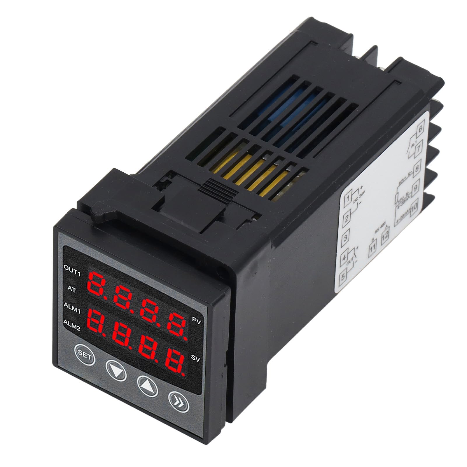 Controlador de Temperatura PID Termostato Inteligente de Pantalla Dual de Alta Precisión para Aplicaciones de Impresión y Procesamiento de Alimentos 44x44x100 Mm