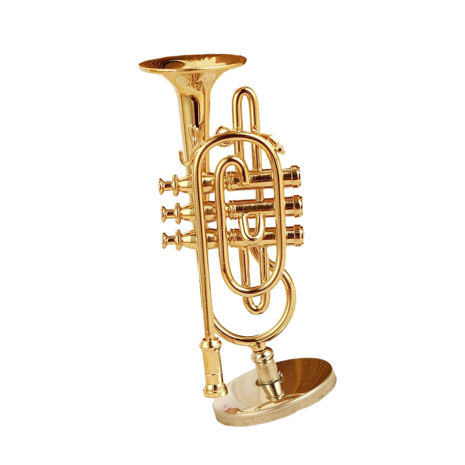 ZXFJYUIP Wind Instrument Models Clarinet Trombone French Horn Golden Flute(14)