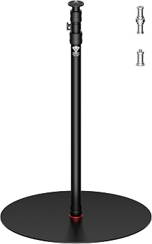 iFootage A500 Heavy Duty Round Base Light Stand, 79" Telescoping Monopod with 22lbs/10kg Load Capacity, Space-Saving Tripod Alternative for Camera, Video Light, LED Panel, Live Streaming & Photography