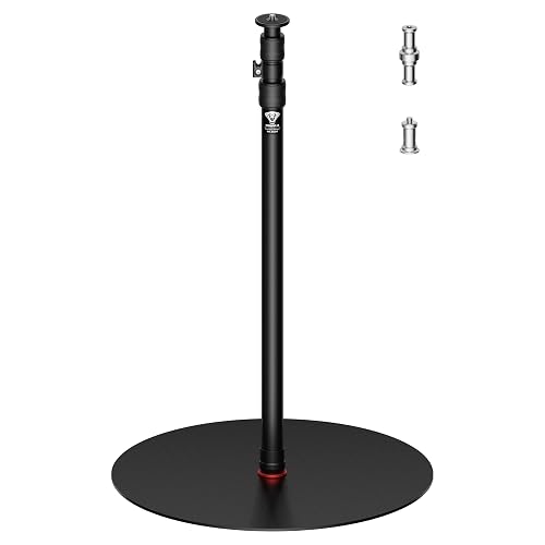 iFootage A500 Heavy Duty Round Base Light Stand, 79" Telescoping Monopod with 22lbs/10kg Load Capacity, Space-Saving Tripod Alternative for Camera, Video Light, LED Panel, Live Streaming & Photography - 79in - RB-500