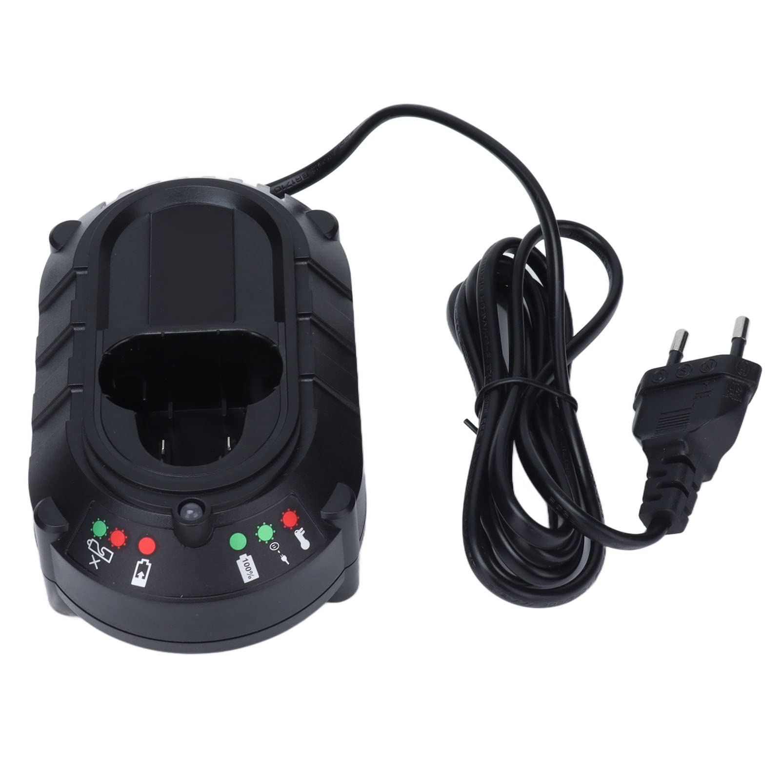 Cargador de Batería para Herramientas Eléctricas, MT12V 100‑240V Li Ion Cargador de Repuesto Industrial en Línea para Taladro Eléctrico de 12V Li Ion(EU Plug)