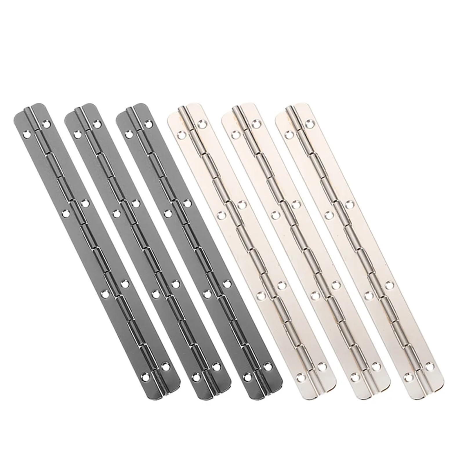 Bisagras largas for caja de madera, bisagra Piano resistente 180 grados, funcionamiento silencioso y suave, 8 Uds para Pianos,Barcos