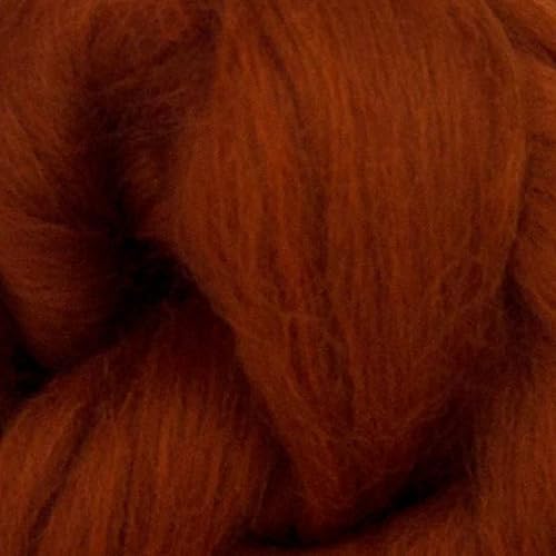 Miniatura 46 de Revolution Fibers Lana merino Roving Top de lana peinada de primera calidad 22 micras, perfecta para proyectos de fieltro, hilado, tapices