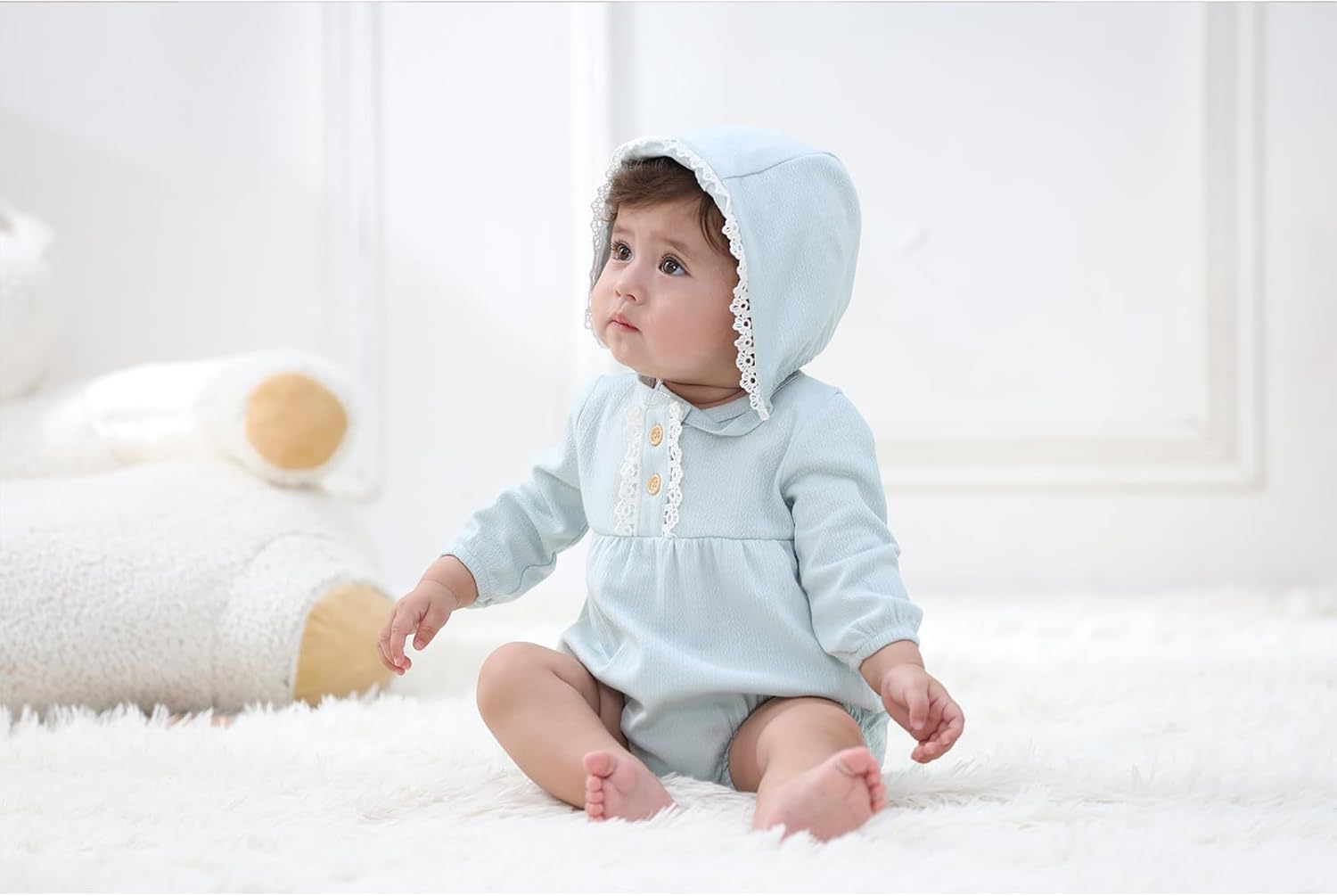 Newborn Baby Girl Bodysuit Suit Baby Clothes Short Sleeve 3 Outfit Bundle Mix Match - Image 2