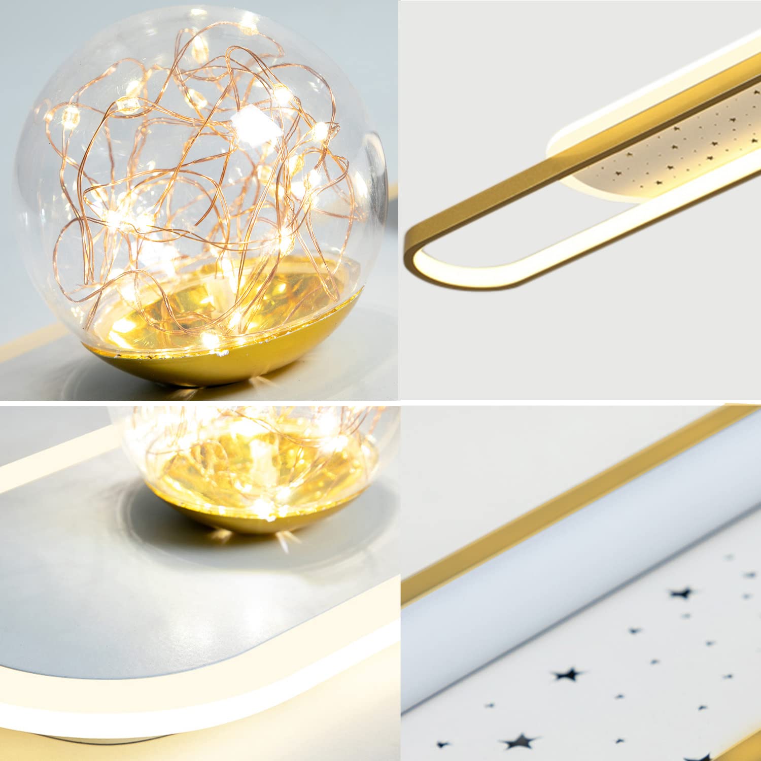 CHUNGYANG Led-plafondlamp Met Afstandsbediening, 30W/2840LM, Dimbare Plafondlamp, 3000K-6500K Inbouw Plafondverlichtingsarmatuur voor Keuken, Slaapkamer, Woonkamer, Gang En Trappenhuizen
