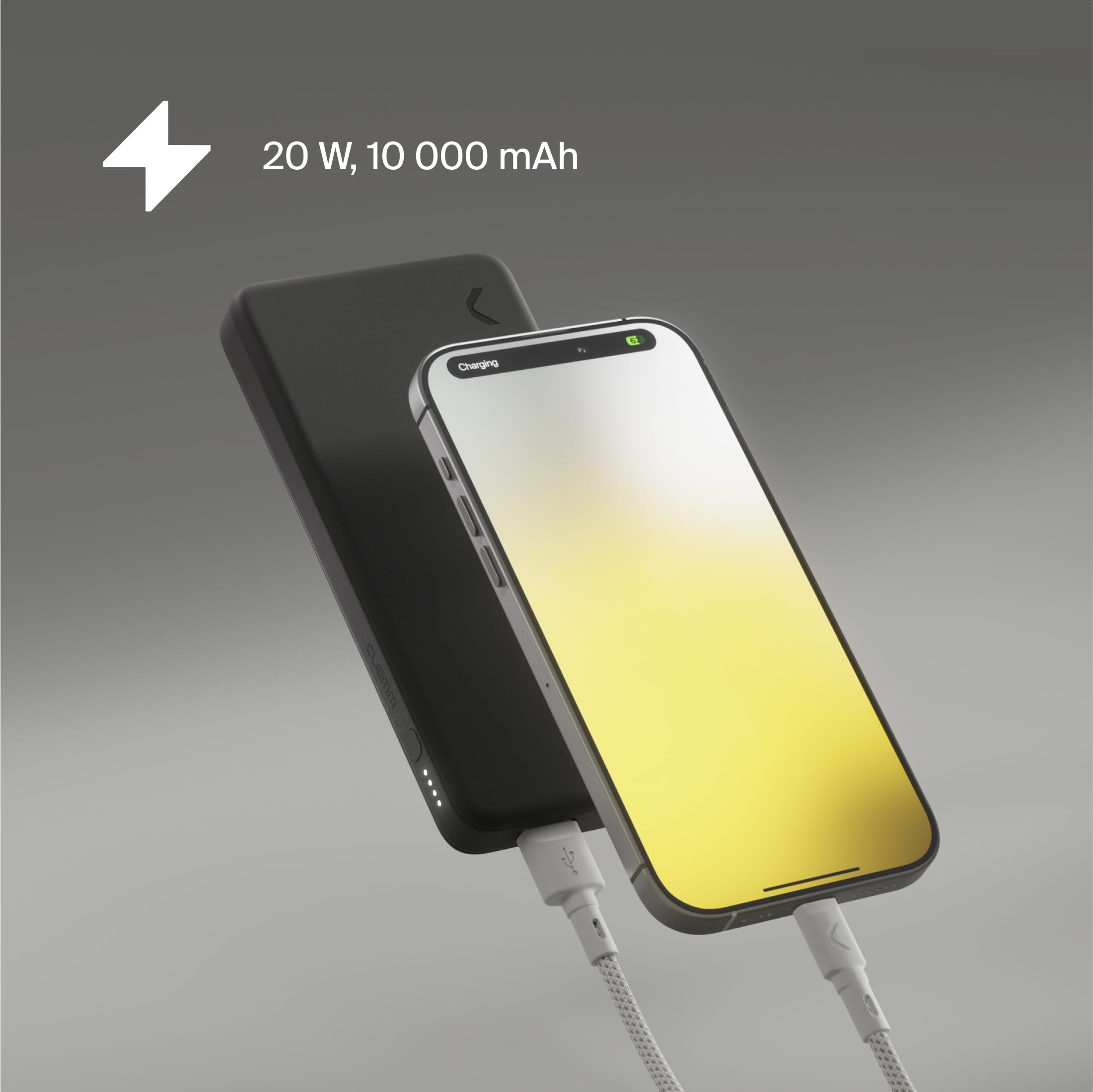 Carica batterie portatili 10K mAh USB-A USB-C Ricarica rapida iPhone Samsung iPad - Dettaglio