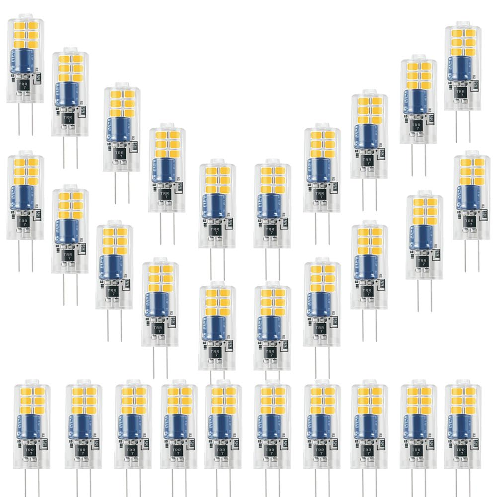 30er G4 2W LED Glühbirnen AC220-240V Nicht dimmbar Ersetzen G4 20W Halogenbirne,Bi-Pin G4 Sockel JC Typ