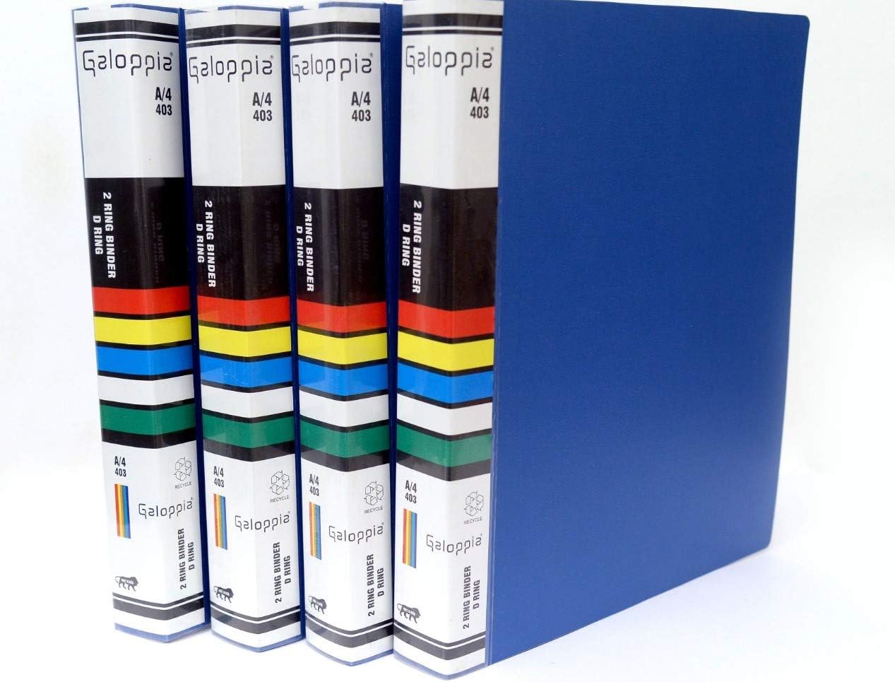 GALOPPIA 2D A4 Size Ring Binder Box File (Pack of 4)