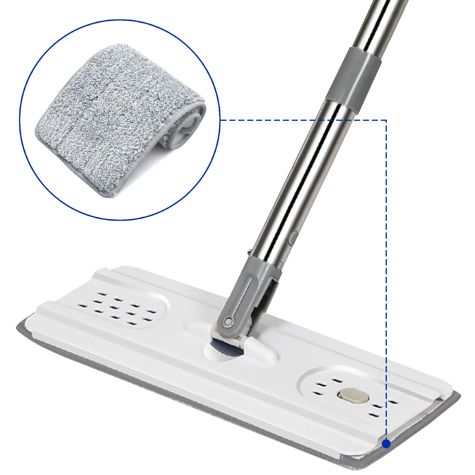 10-Pack Microfiber Cleaning Pads 13x4.9 " Washable For Flat - View #7