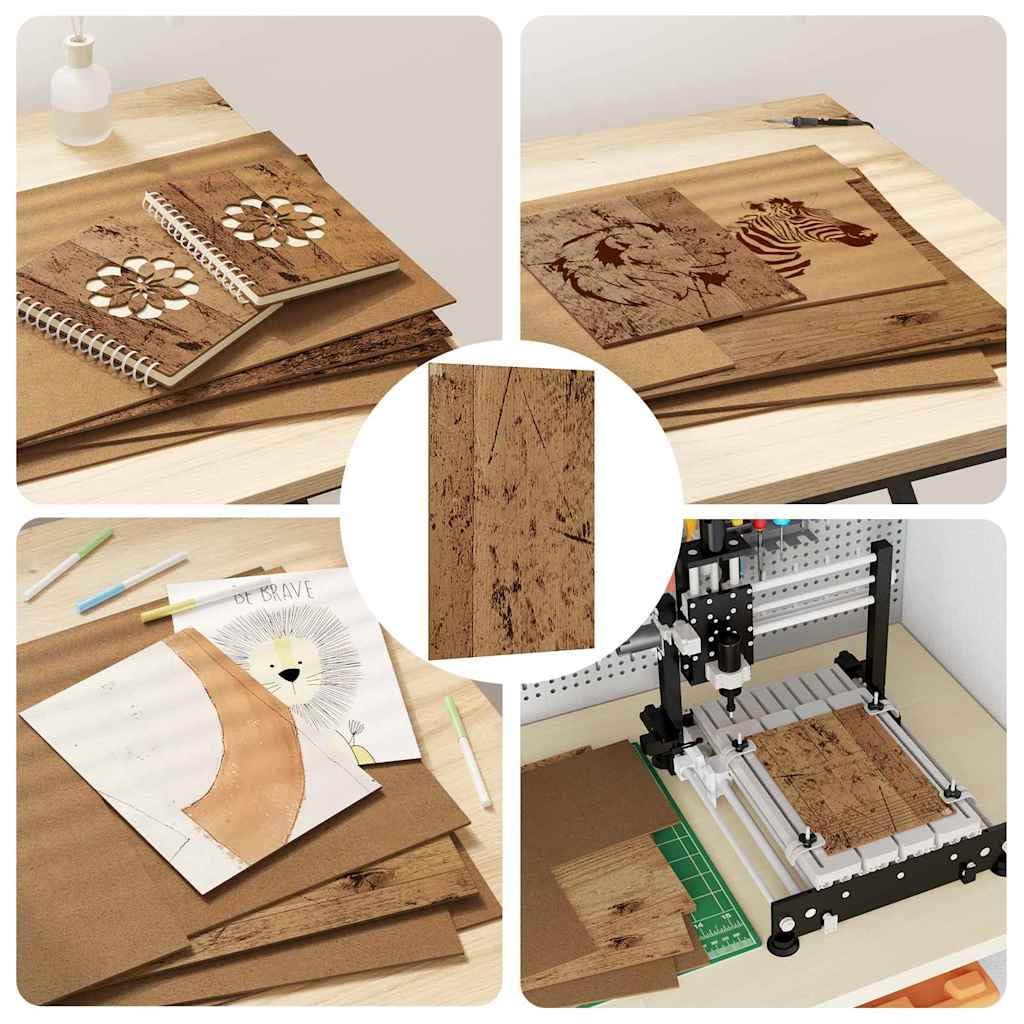 Holzdekorplatten 50 Stuck 30x42x0,27 cm Holzwerkstoff | Leicht zu schneiden, formen und dekorieren, vielseitig fur Bastelprojekte, pflegeleicht mit feuchtem Tuch