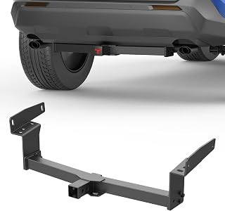 Class 3 Rear Trailer Hitch w/ 2 Inch Receiver Assembly Compatible with Toyota RAV4 2019-2023, Vehicle Rear Towing Hitch Replacement, Black Powder Coated, Square Receiver