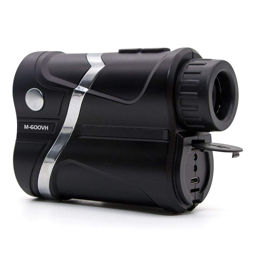 AIZYR Chercheur De Gamme De Golf, 600 Mètres Télescope Télémétrique Laser - Quatre en Un, Vitesse/Ranging/Hauteur/Angle (Erreur 0,5 Mètre), Noir