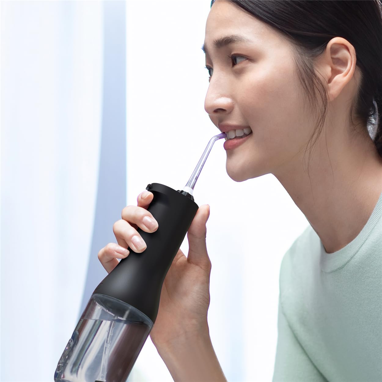 Philips Sonicare Bezprzewodowy irygator do jamy ustnej Power Flosser i szczoteczka elektryczna Philips Sonicare DiamondClean 9000 — czyste zęby i dziąsła, usuwanie płytki nazębnej, czarny (HX3886/43)