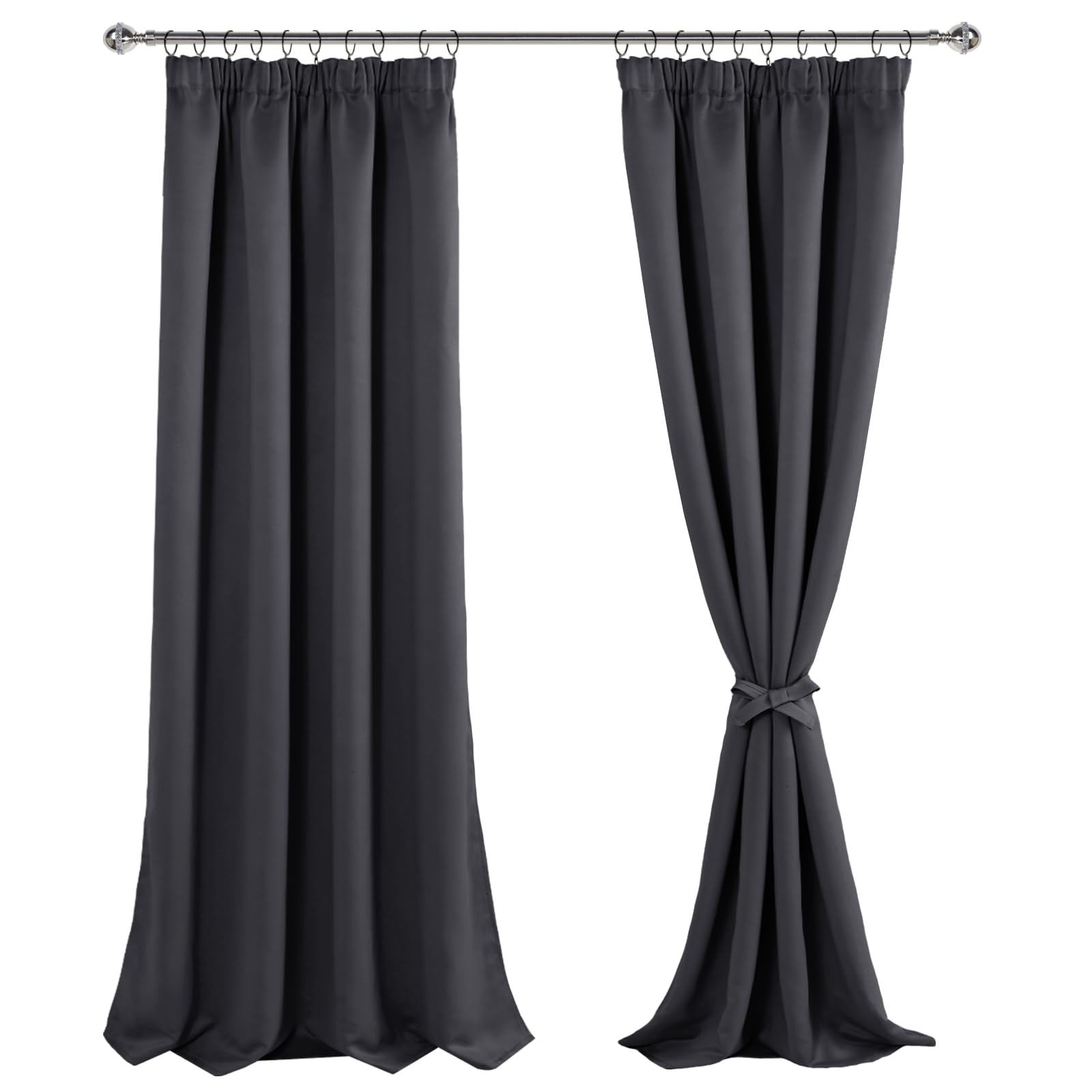 Cortinas opacas cortinas de sala de estar con caída elegante y tejido térmico denso