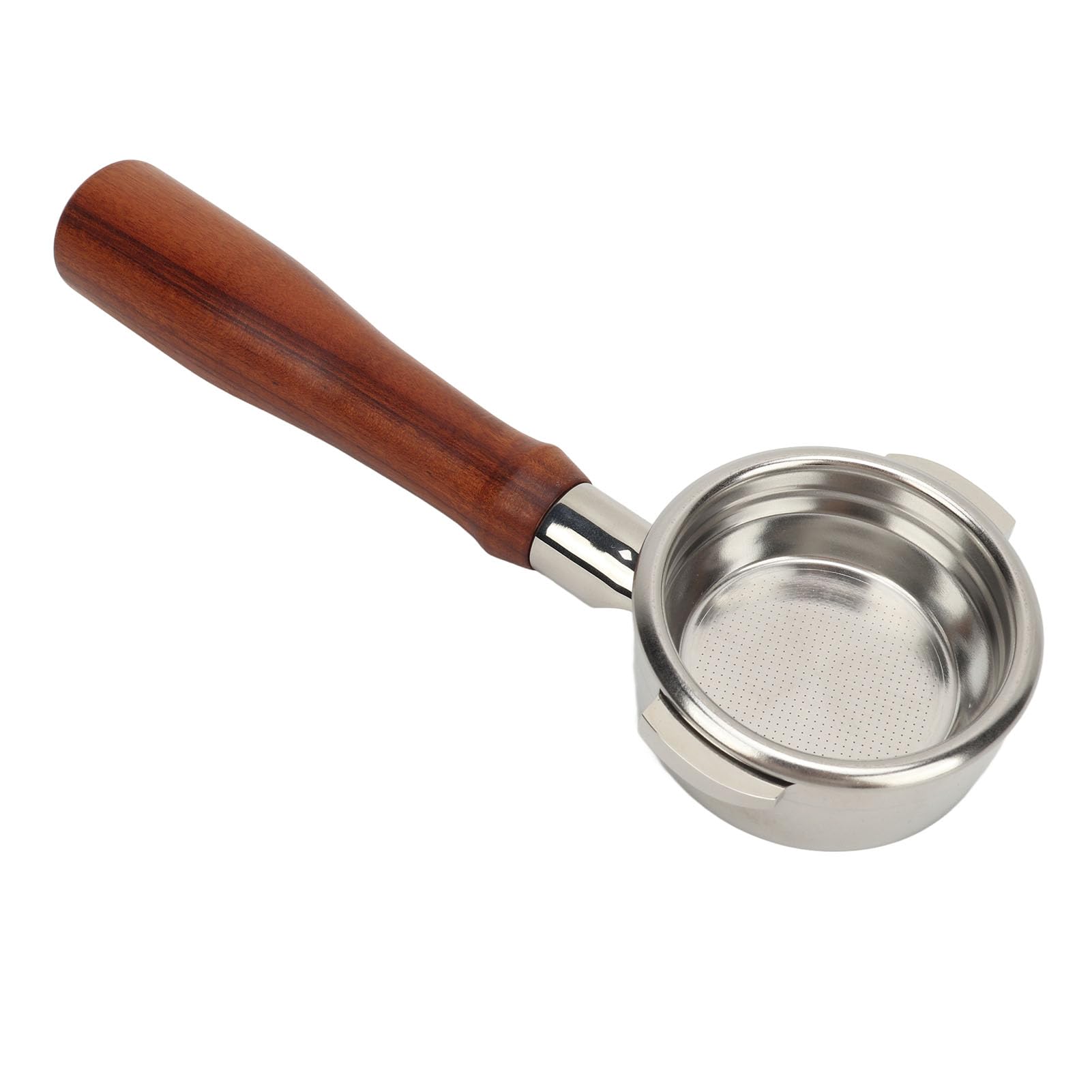 Filtro Portafilter 58mm in Acciaio Inox 304 con Manico in Legno,